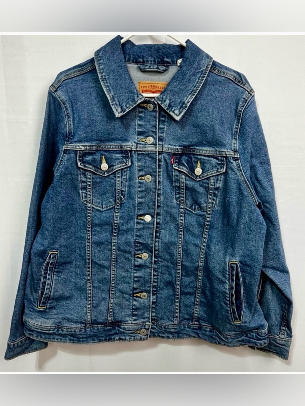 Authentic Red Tab Levis The Trucker Denim Jacket Size 2XL